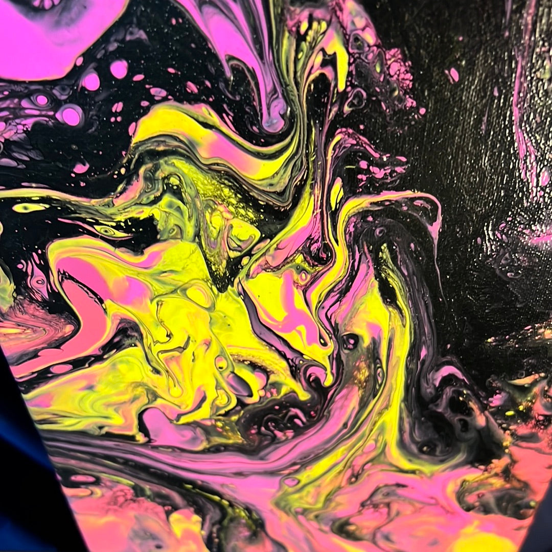 Acrylic Pour Artwork - Hot Funk Canvas Painting Online