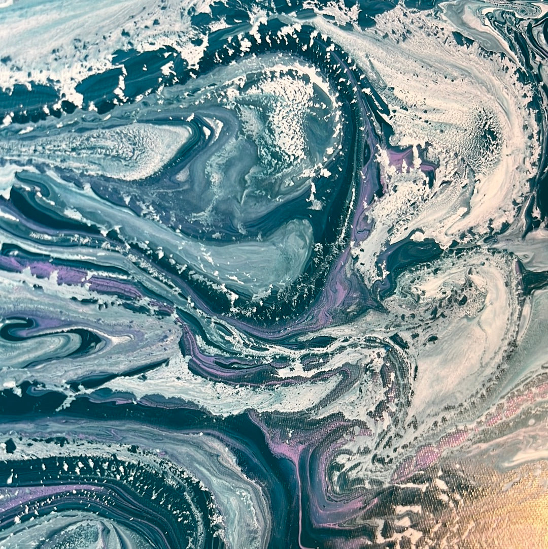 Energy Exchange - Rippling Tides Dynamic Canvas Art