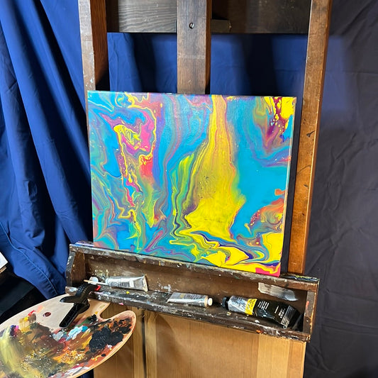 Royal purples: Sunrise Approaches with Vibrant Canvas Artistry