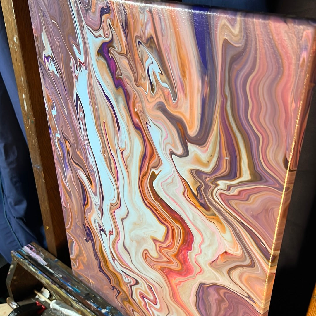 16 by 20 canvas - The Goddess in Battle Art Piece