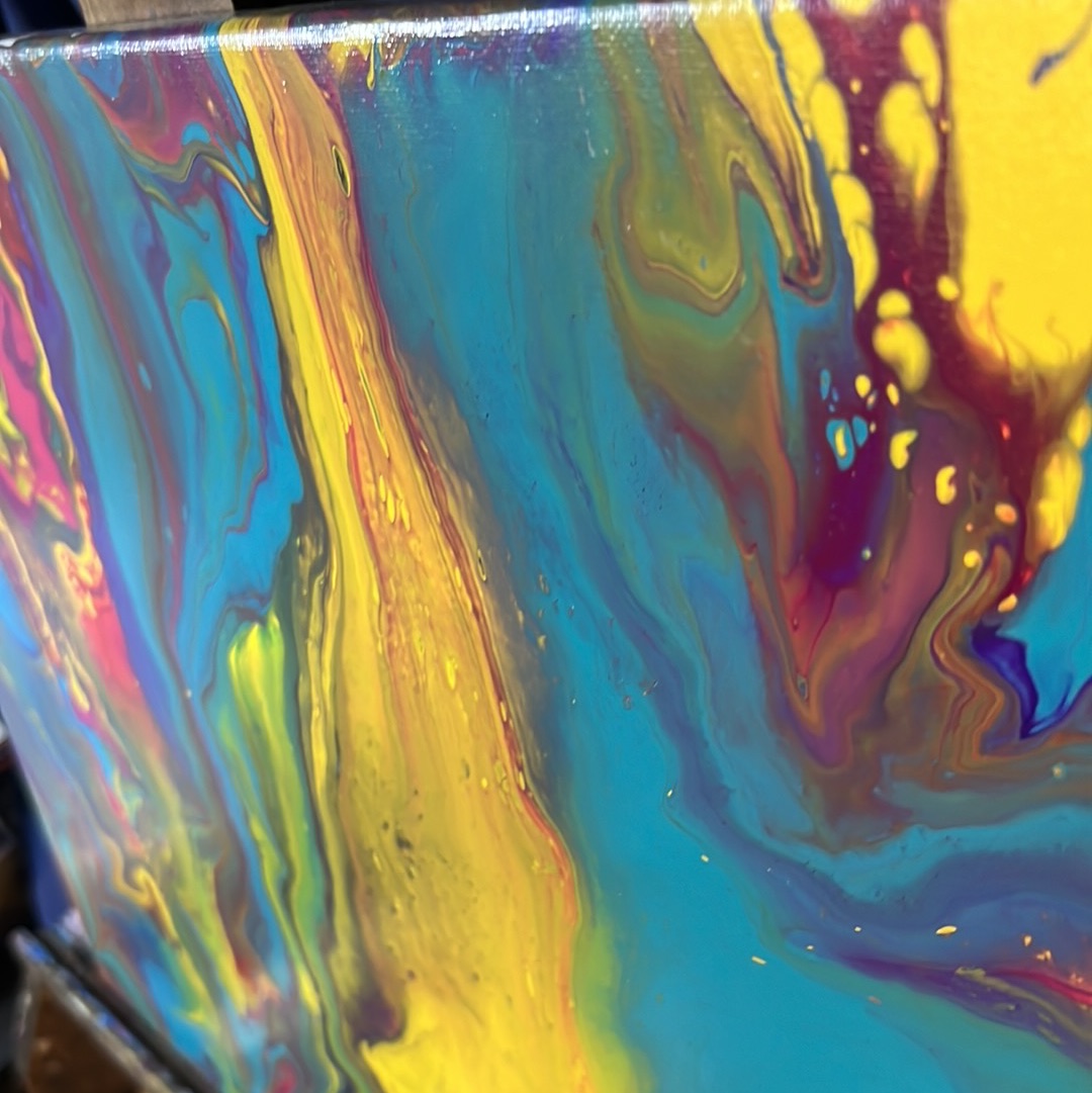 Royal purples: Sunrise Approaches with Vibrant Canvas Artistry