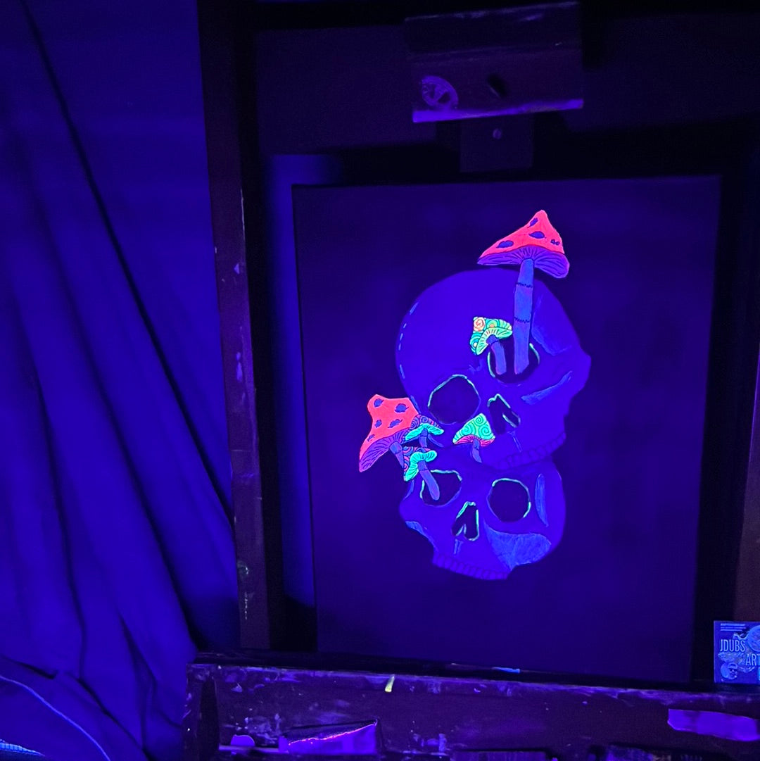 Glowing mushrooms