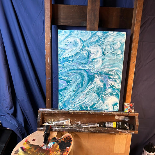 Energy Exchange - Rippling Tides Dynamic Canvas Art