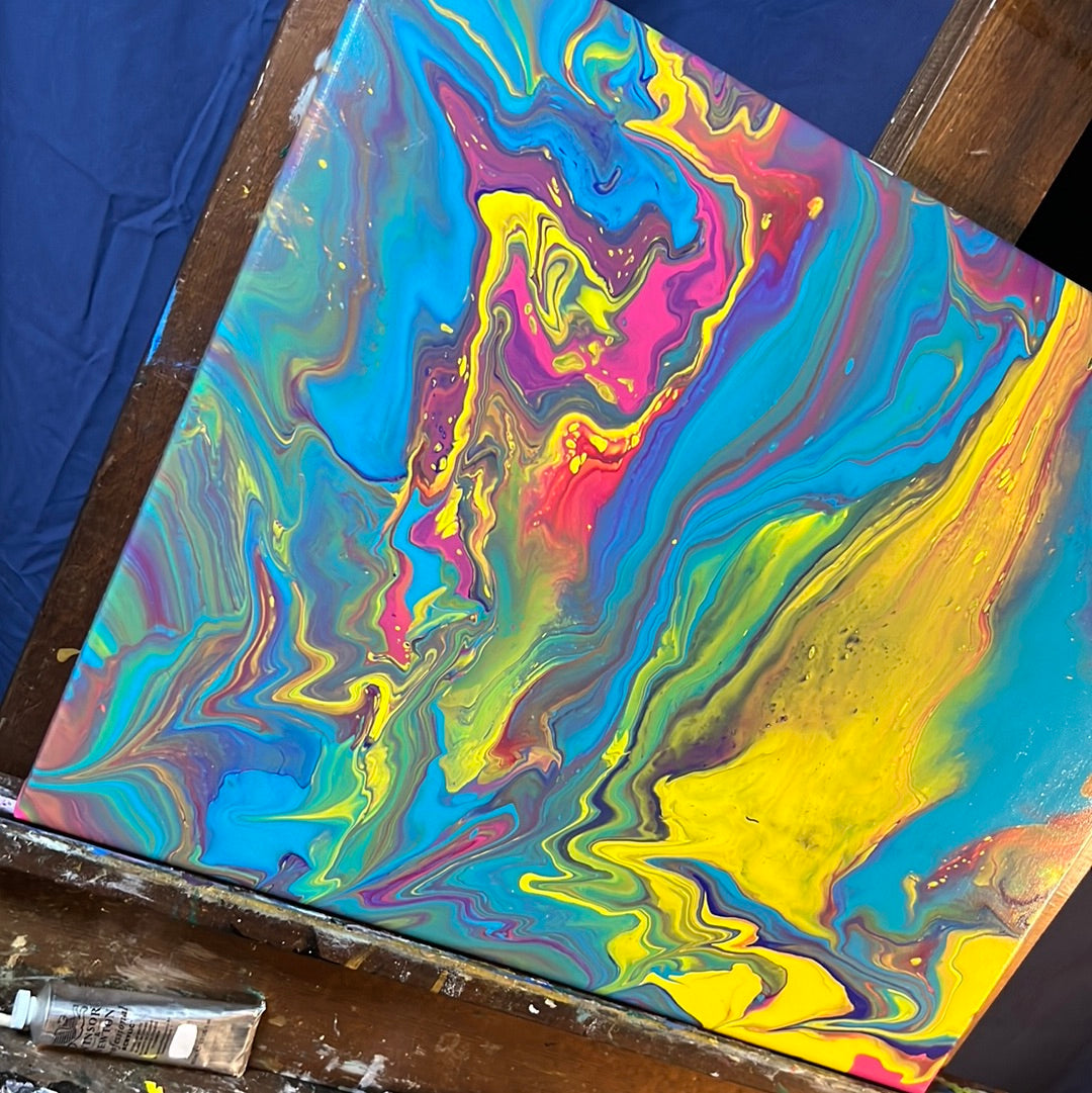 Royal purples: Sunrise Approaches with Vibrant Canvas Artistry