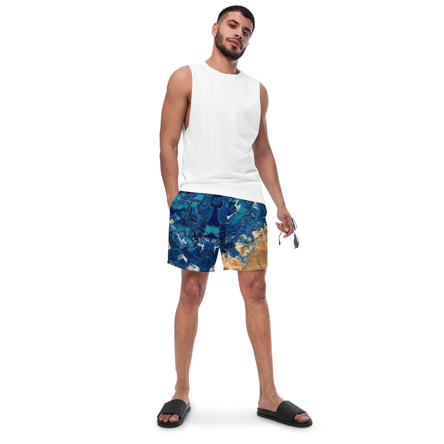 Deep Blue Sea Men's swim trunks