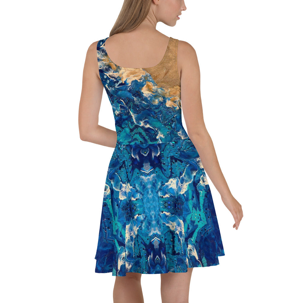 Crashing waves Skater Dress