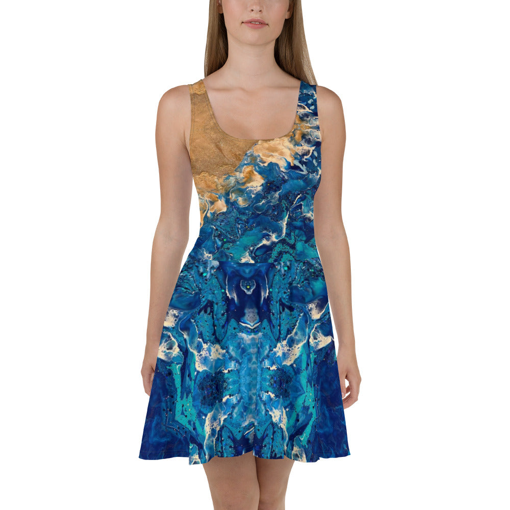 Crashing waves Skater Dress