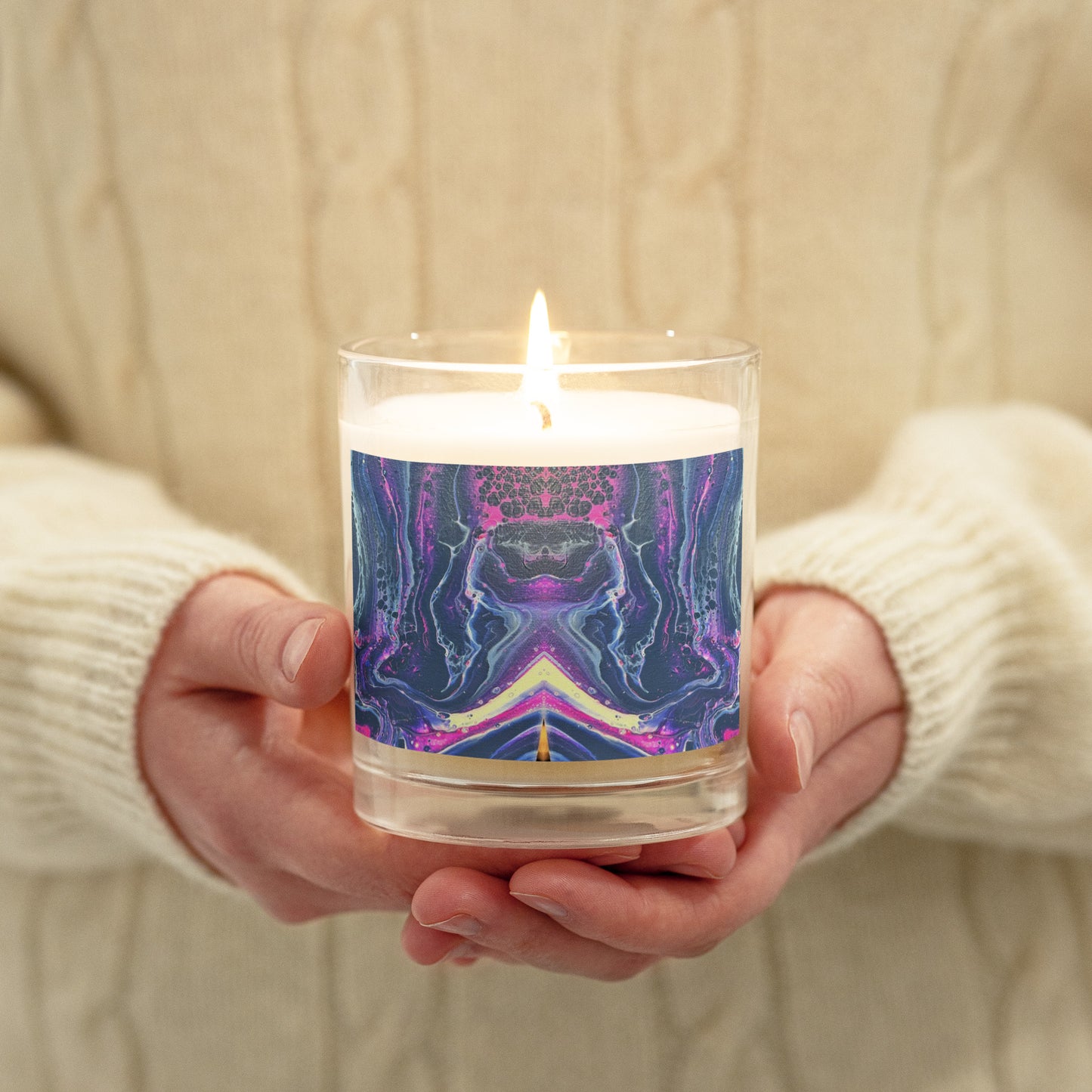 Contained Within Glass jar soy wax candle
