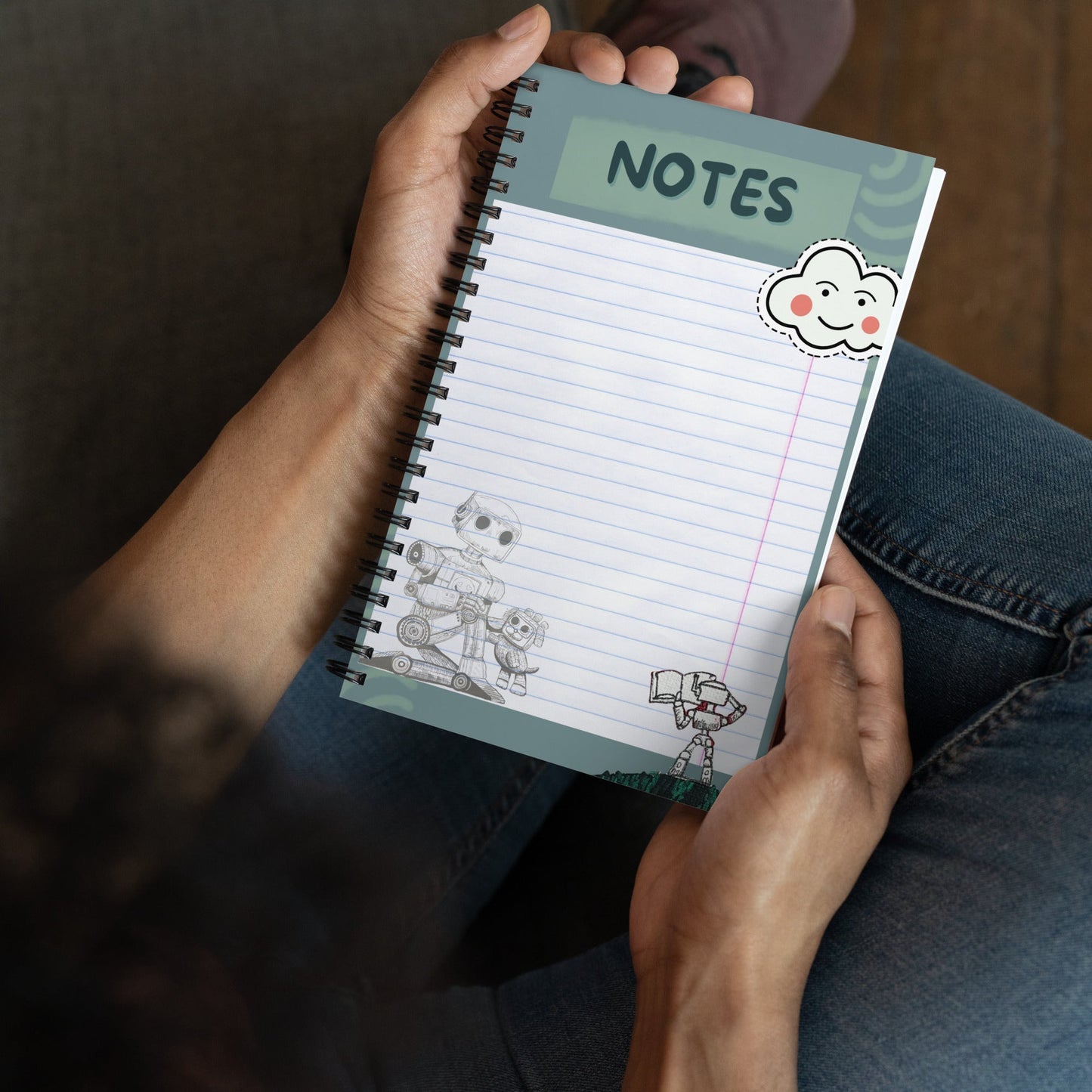 Product mockupSpiral Notebook - Boost Creativity with Bolt Spiral Notebook