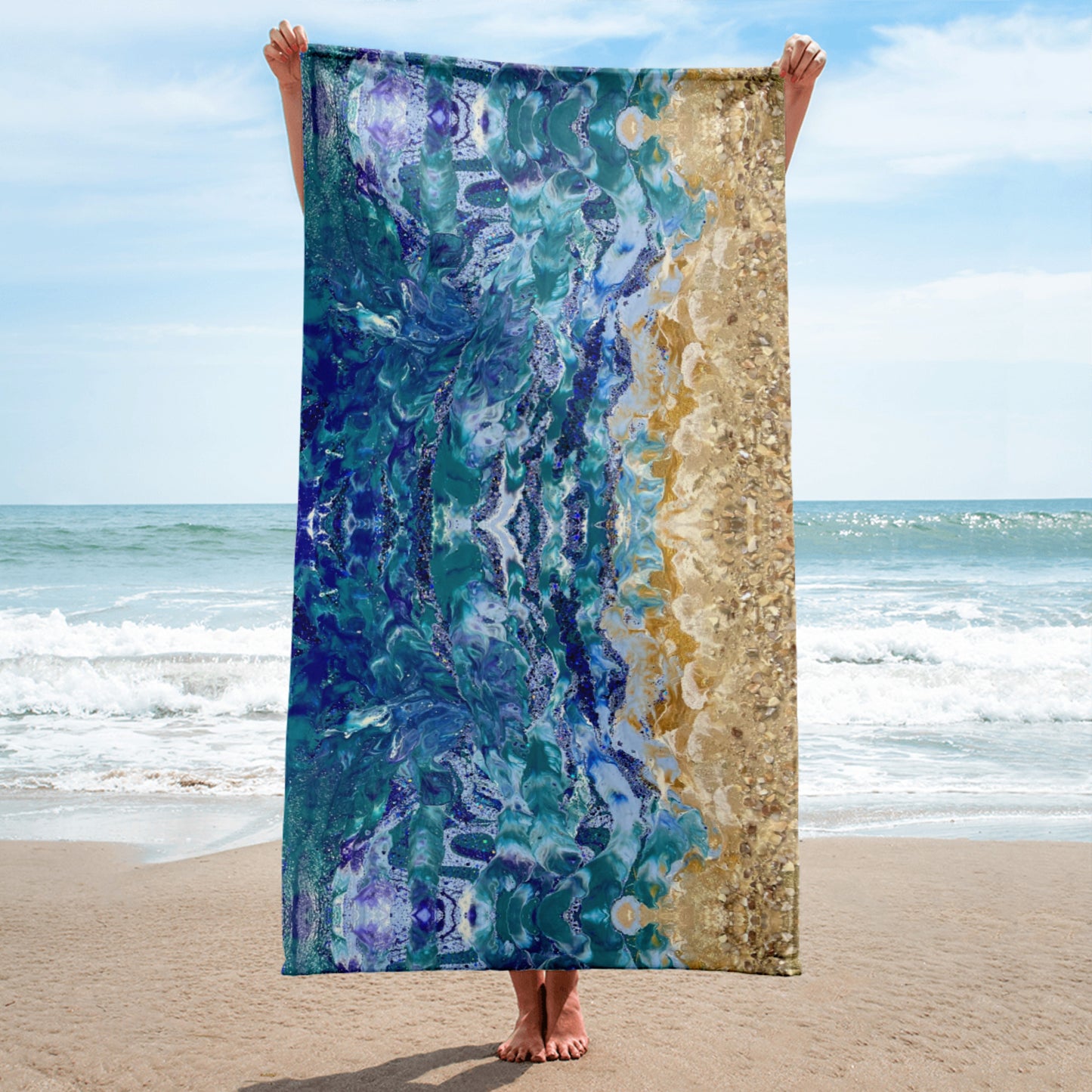 Crashing waves Towel