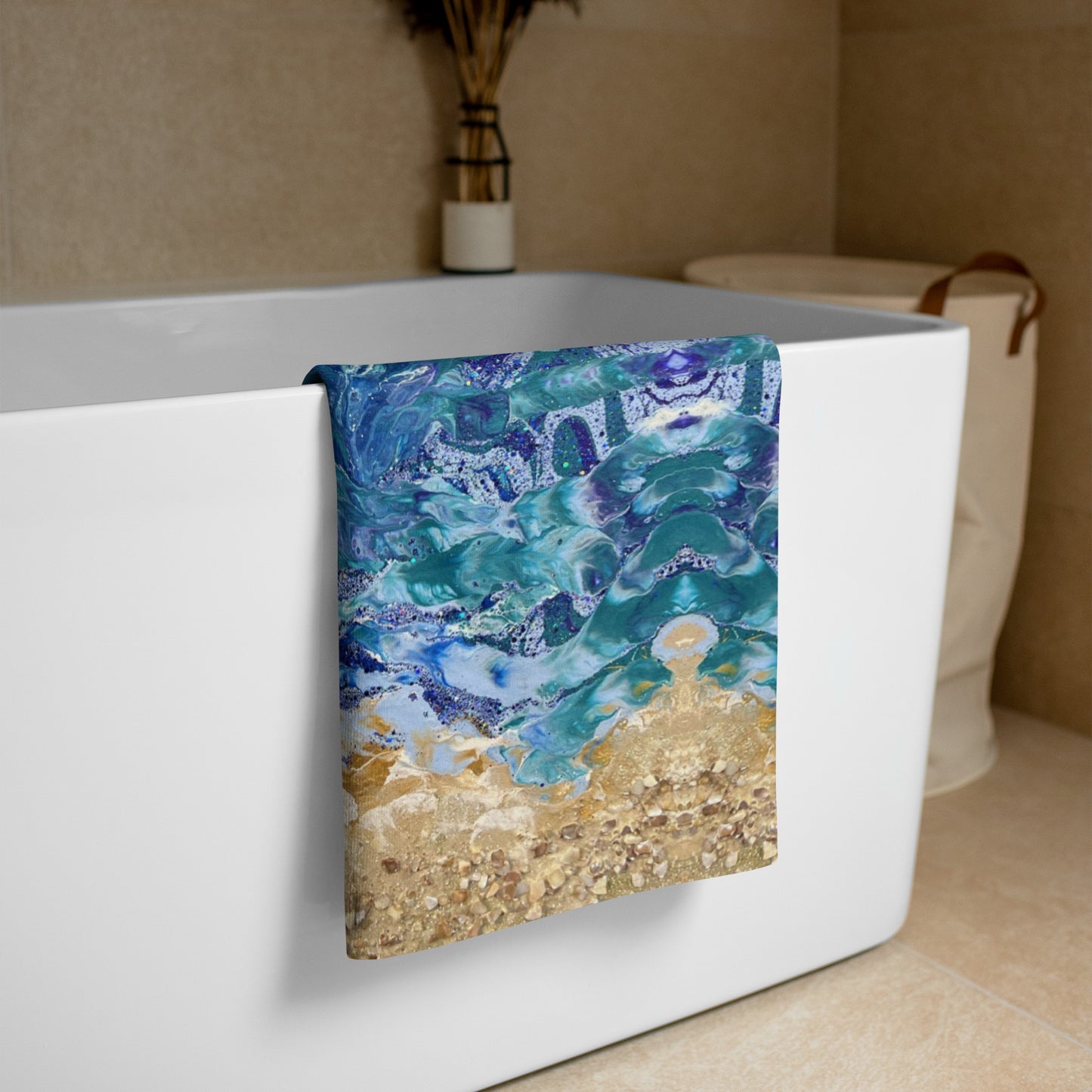 Crashing waves Towel