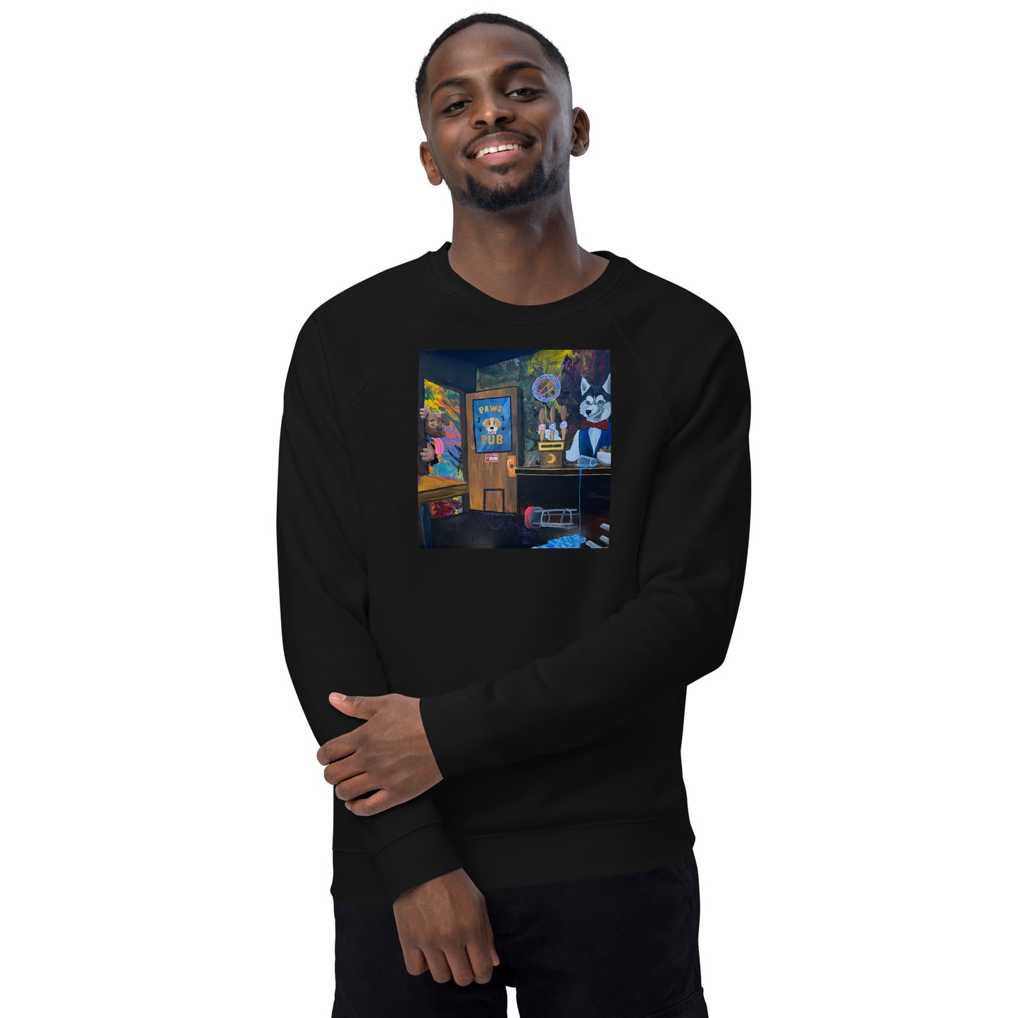 Get To Waggin raglan sweatshirt