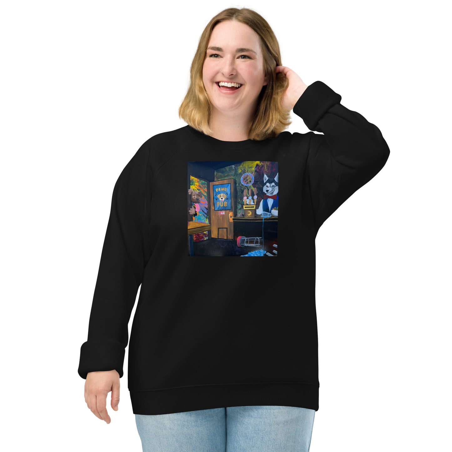 Get To Waggin raglan sweatshirt