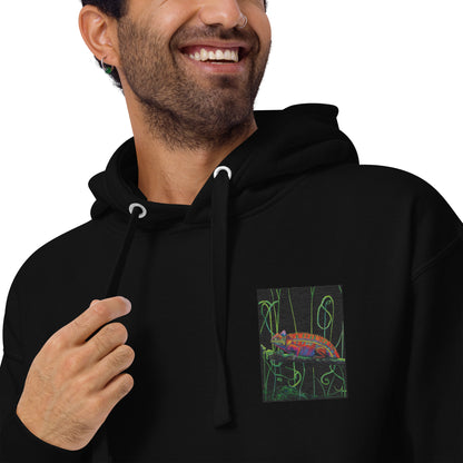 Embroidered Karmic Chameloen hoodie