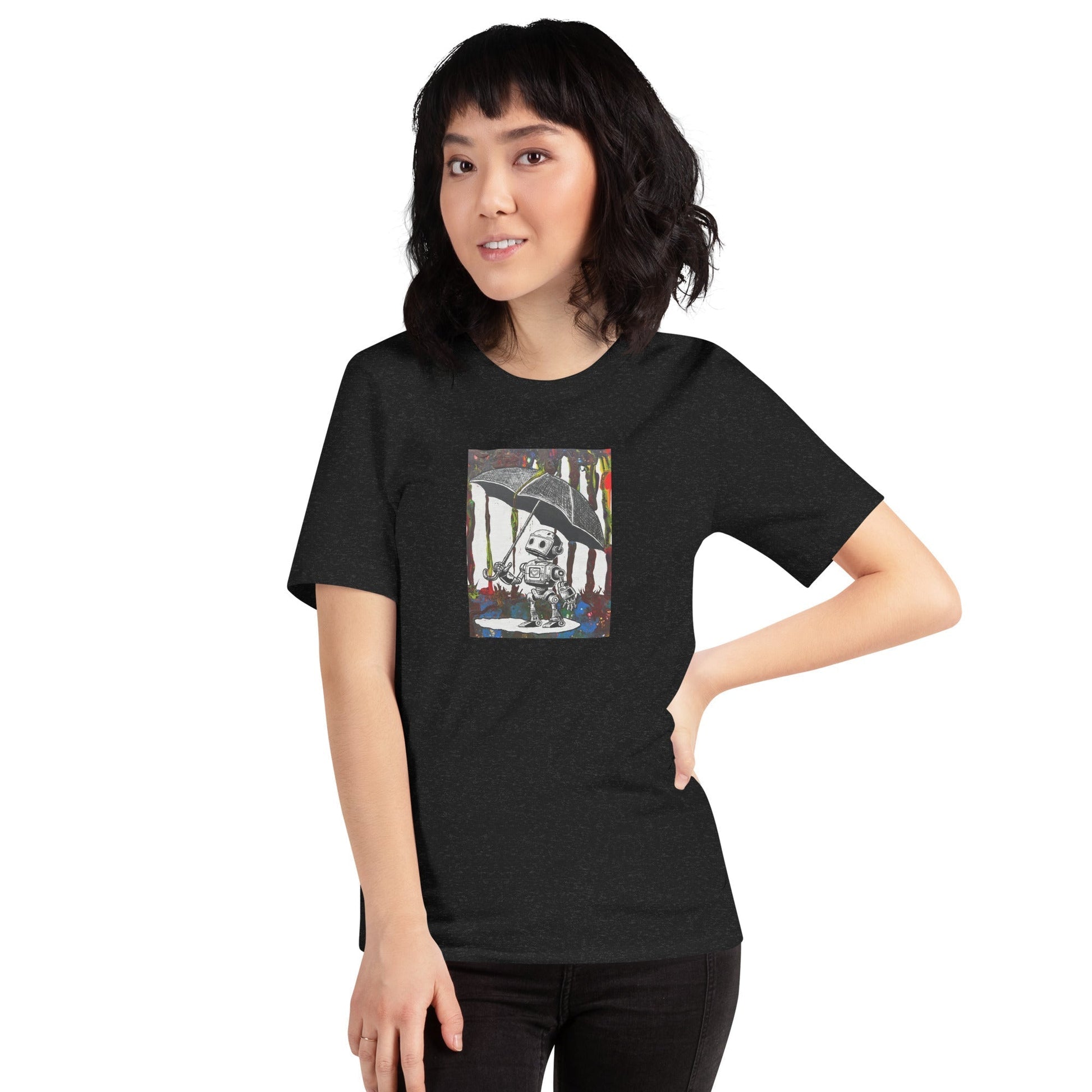 Comfortable t-shirt - Bolt with Umbrella by Bolt Voltage