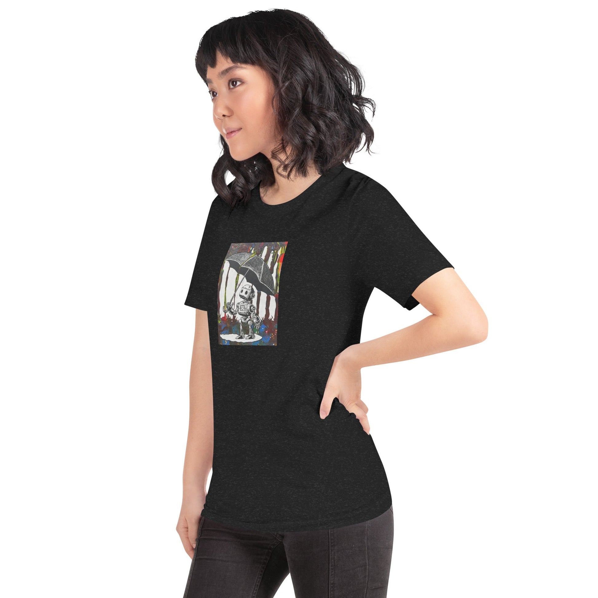 Comfortable t-shirt - Bolt with Umbrella by Bolt Voltage
