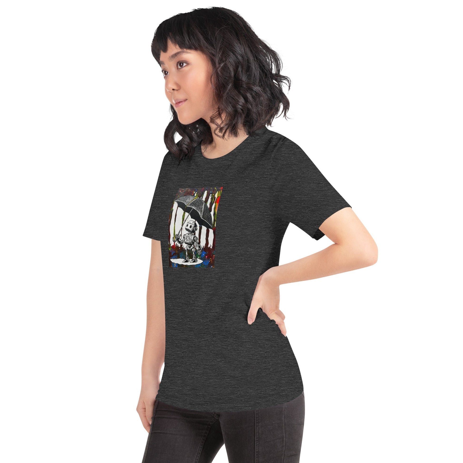 Comfortable t-shirt - Bolt with Umbrella by Bolt Voltage