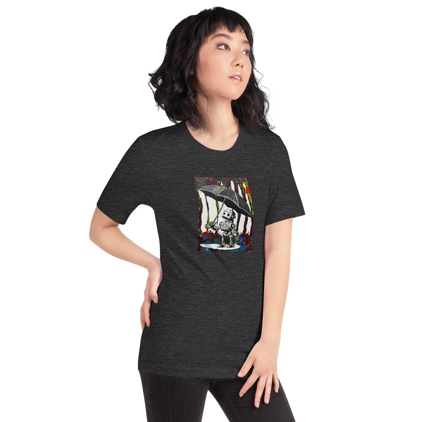 Comfortable t-shirt - Bolt with Umbrella by Bolt Voltage