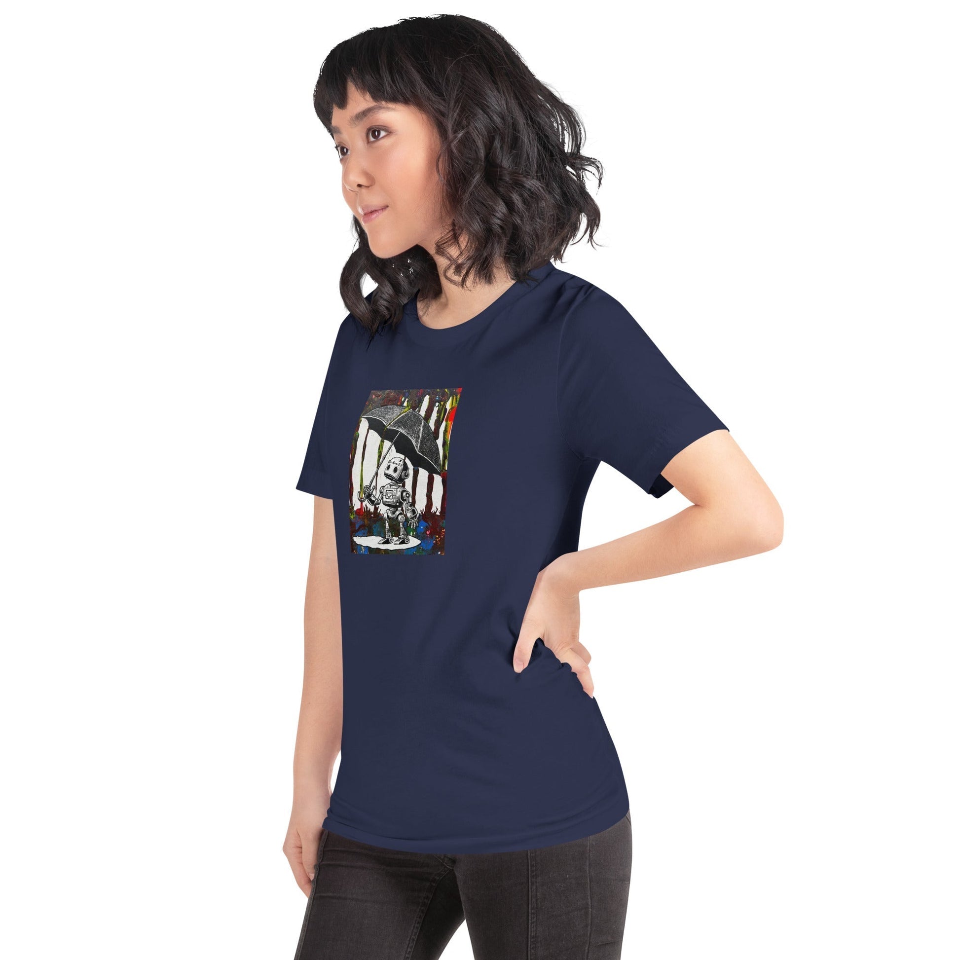 Comfortable t-shirt - Bolt with Umbrella by Bolt Voltage