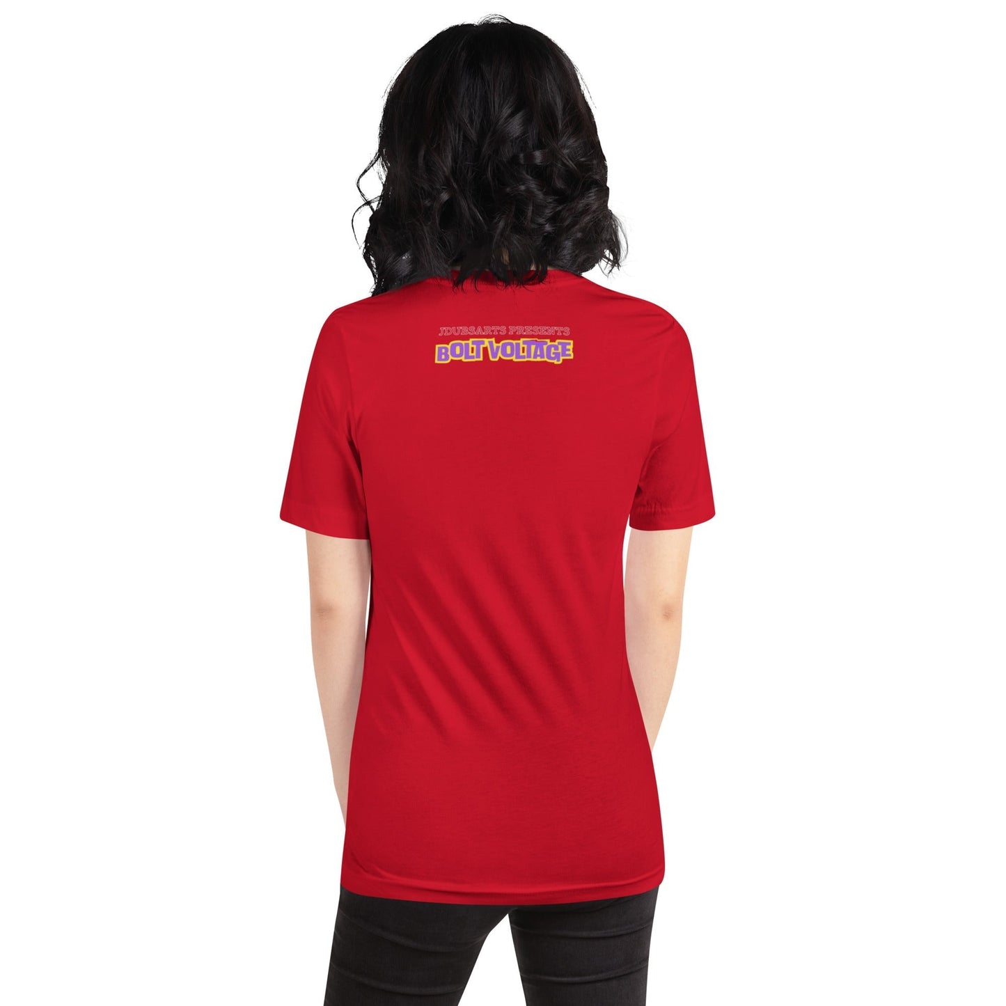Comfortable t-shirt - Bolt with Umbrella by Bolt Voltage