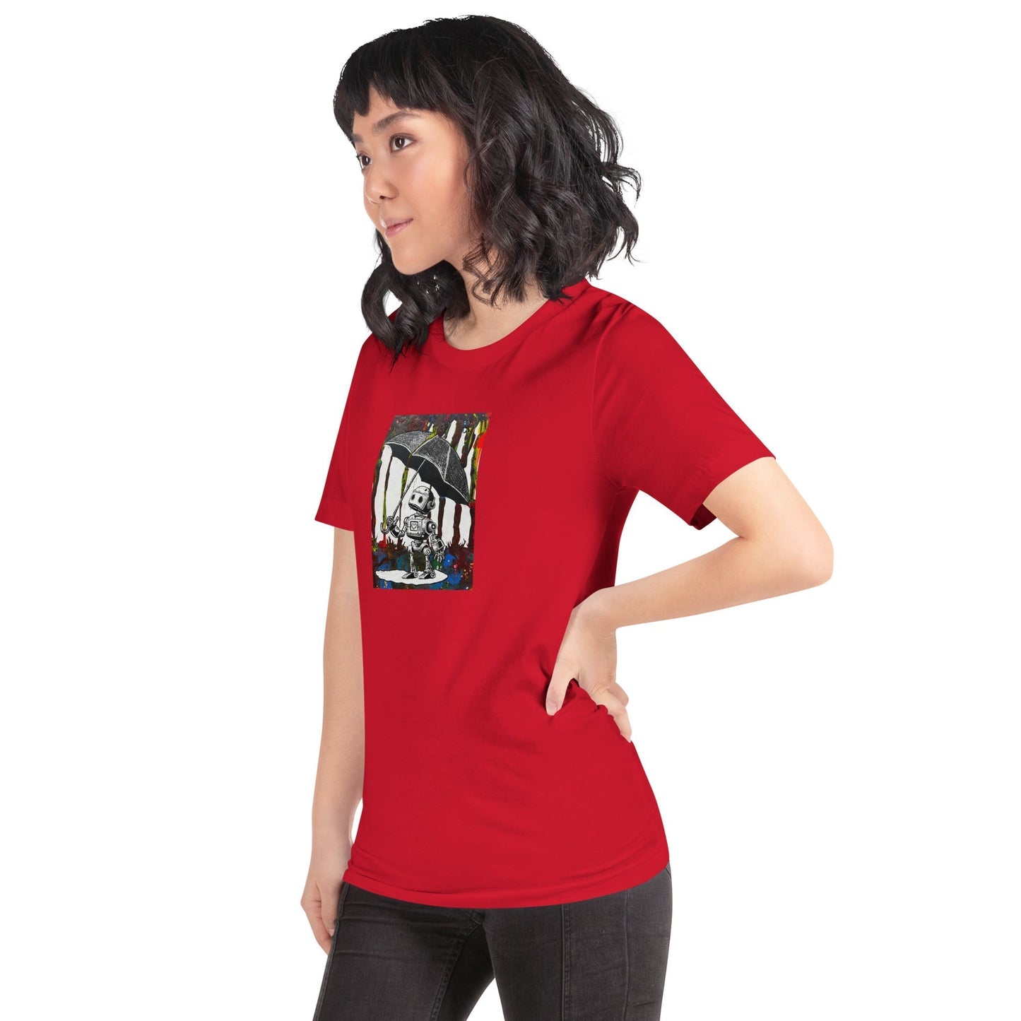 Comfortable t-shirt - Bolt with Umbrella by Bolt Voltage