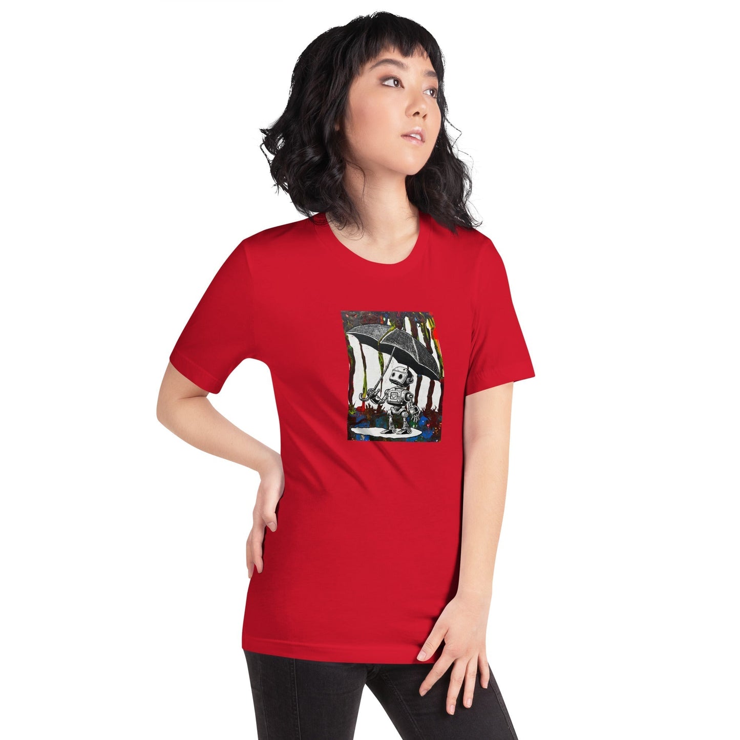 Comfortable t-shirt - Bolt with Umbrella by Bolt Voltage