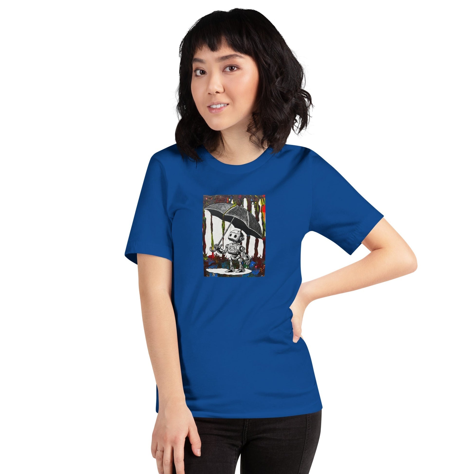 Comfortable t-shirt - Bolt with Umbrella by Bolt Voltage