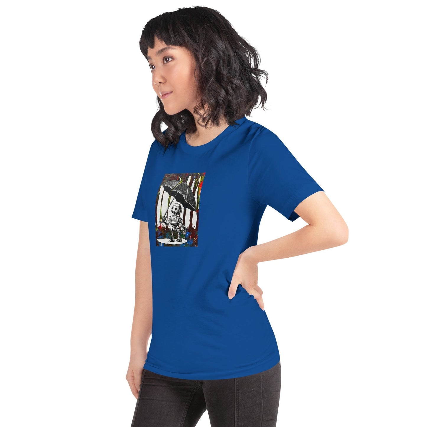 Comfortable t-shirt - Bolt with Umbrella by Bolt Voltage