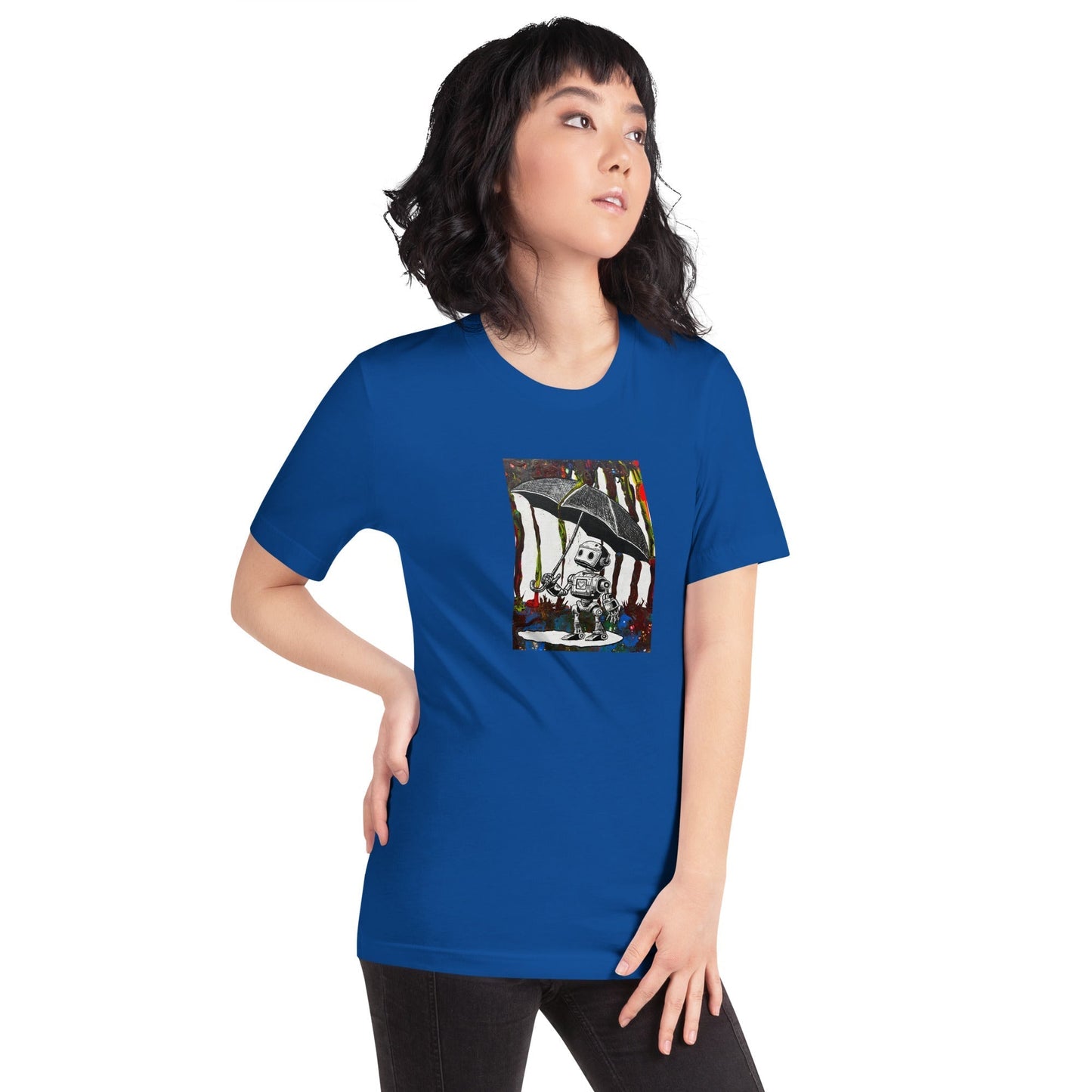 Comfortable t-shirt - Bolt with Umbrella by Bolt Voltage
