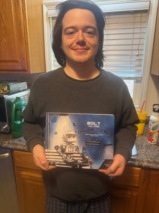 Perfectly Imperfect  Alec And his book of robot Bolt Voltage