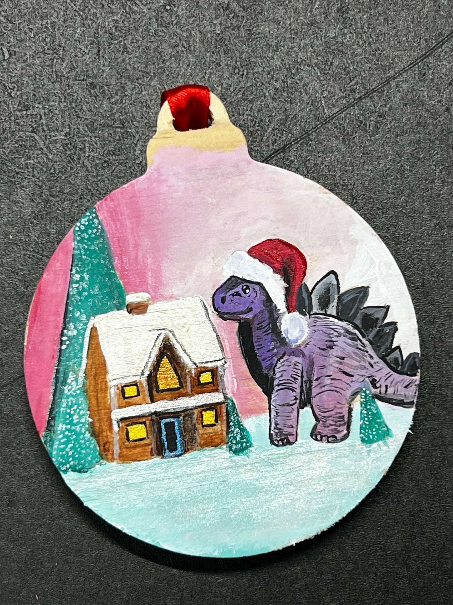 Hand Painted wood ornament