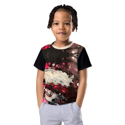 Nebula Splatter Kids crew neck t-shirt