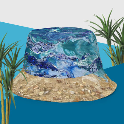 Deep sea/the ebach Reversible bucket hat