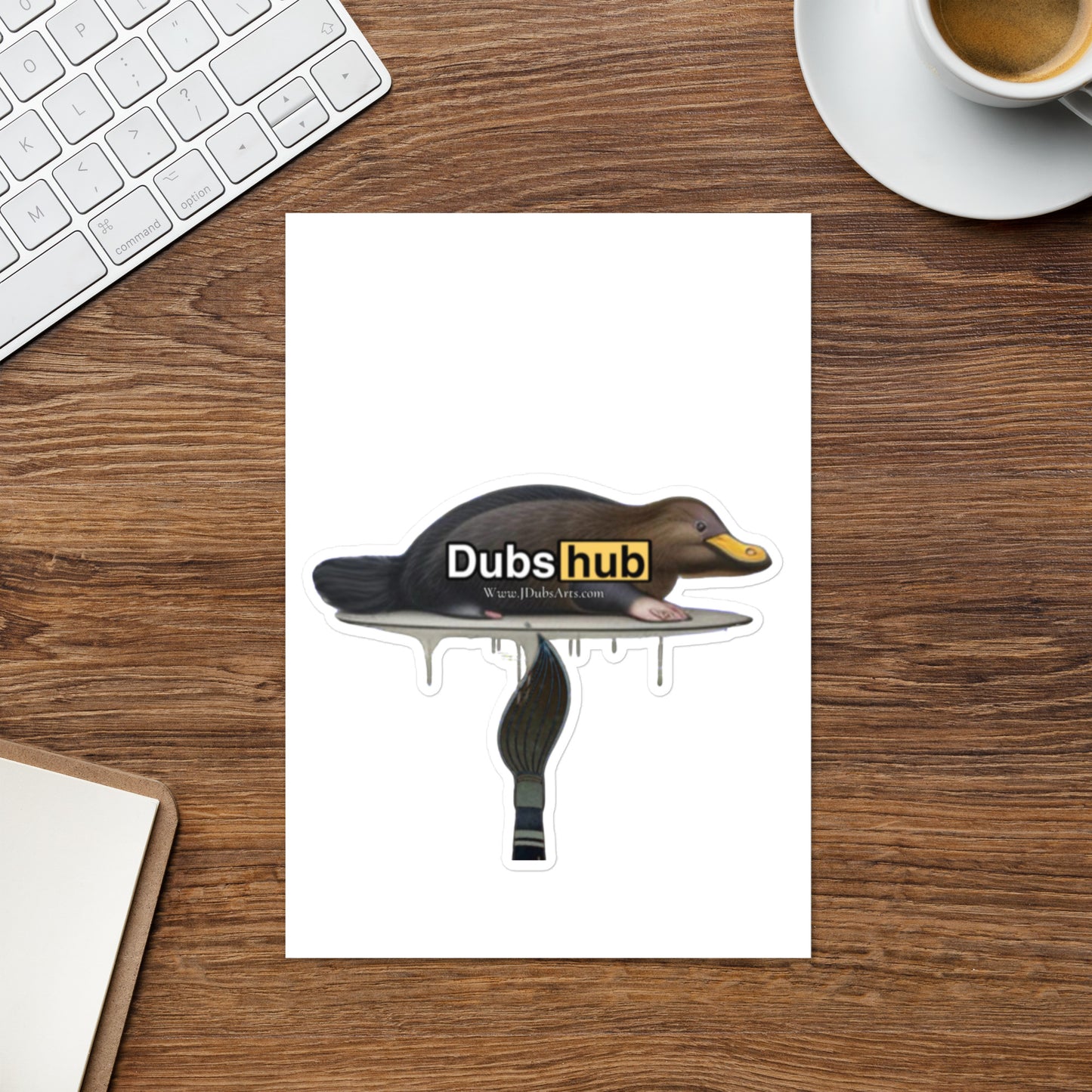 Dubs Hub Platypus Sticker sheet
