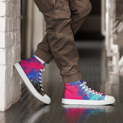 The Chasm Men’s high top canvas shoes