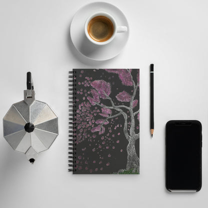 Cherry Blossom Spiral notebook