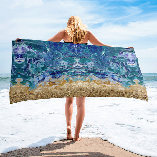 Crashing waves Towel