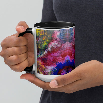 Peacock Mug with Color Inside