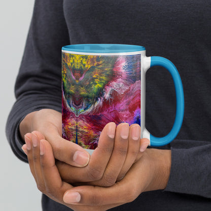 Peacock Mug with Color Inside